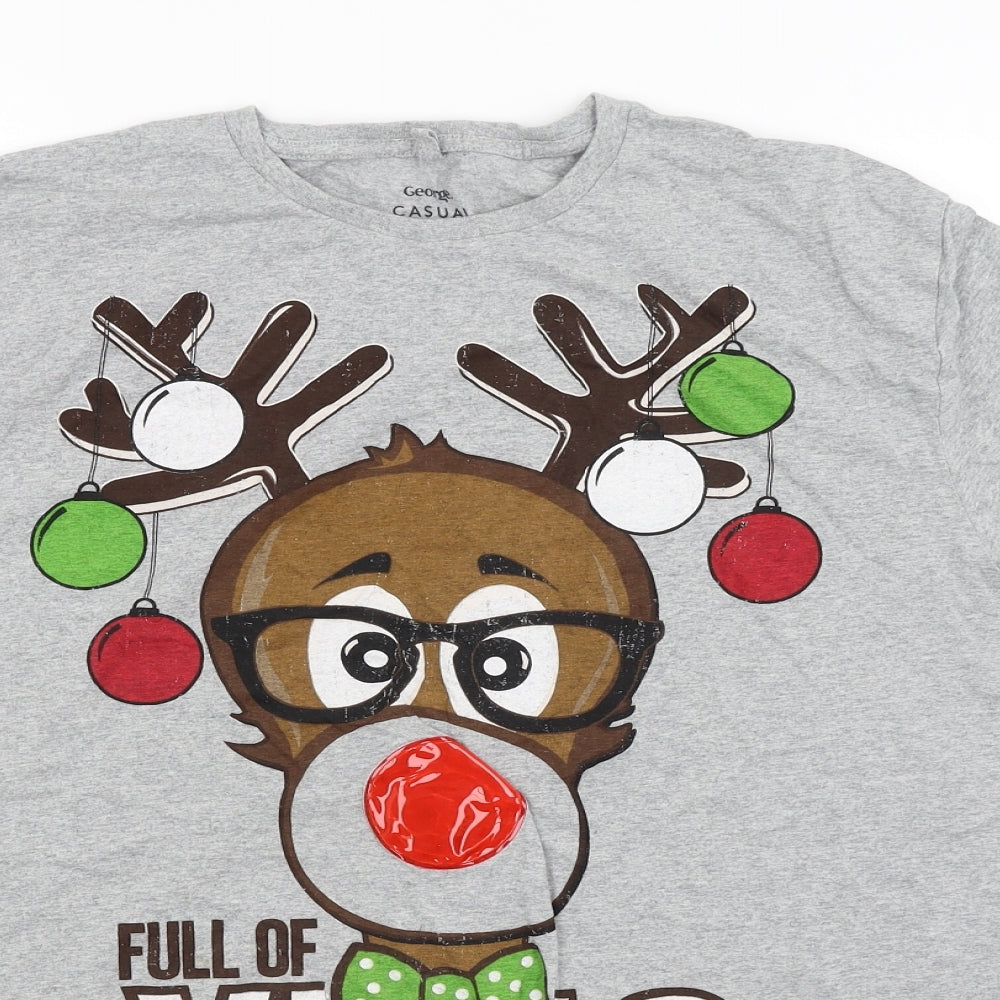 George Mens Grey    T-Shirt Size XL