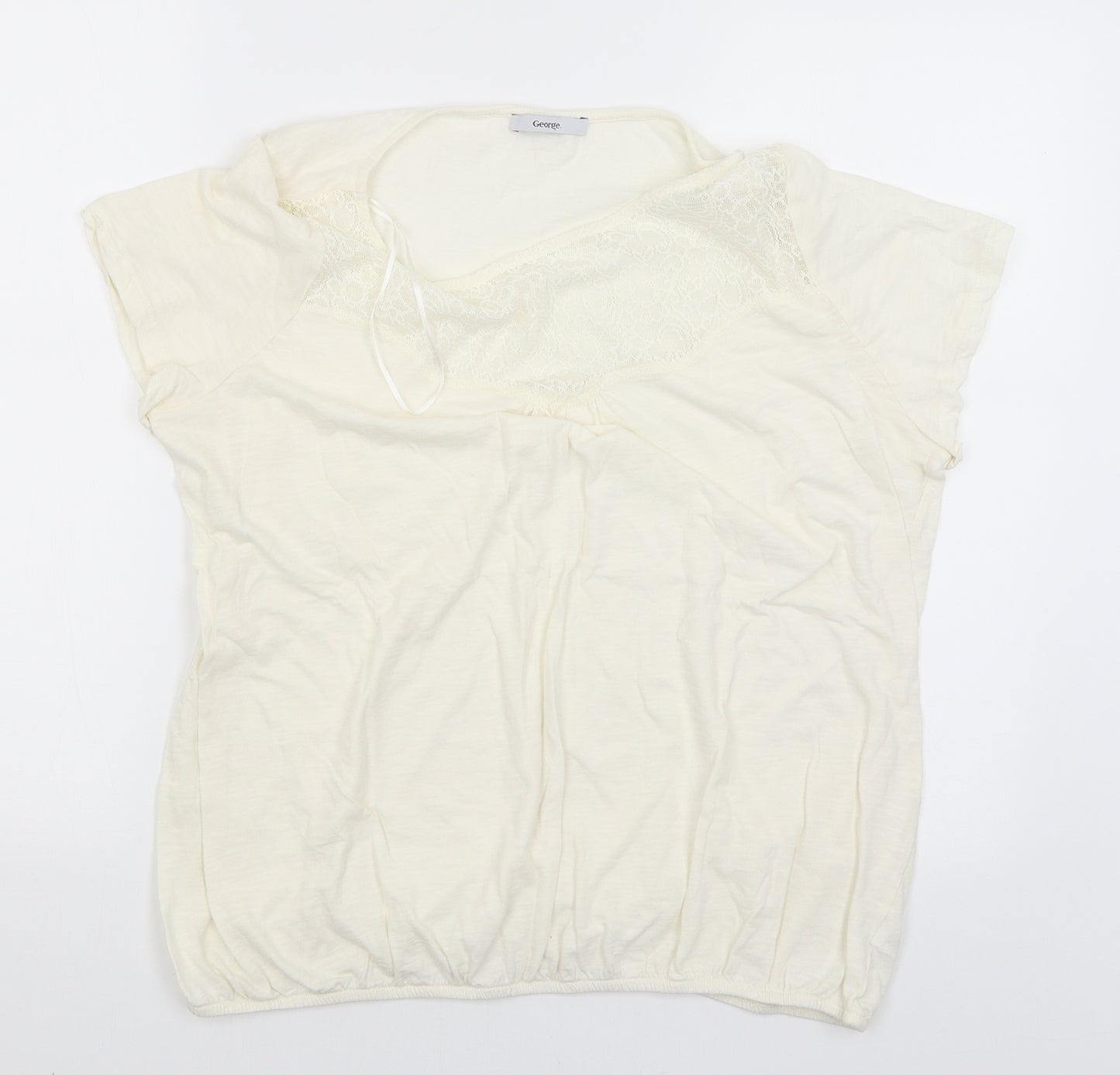 George Womens White   Basic Blouse Size 18