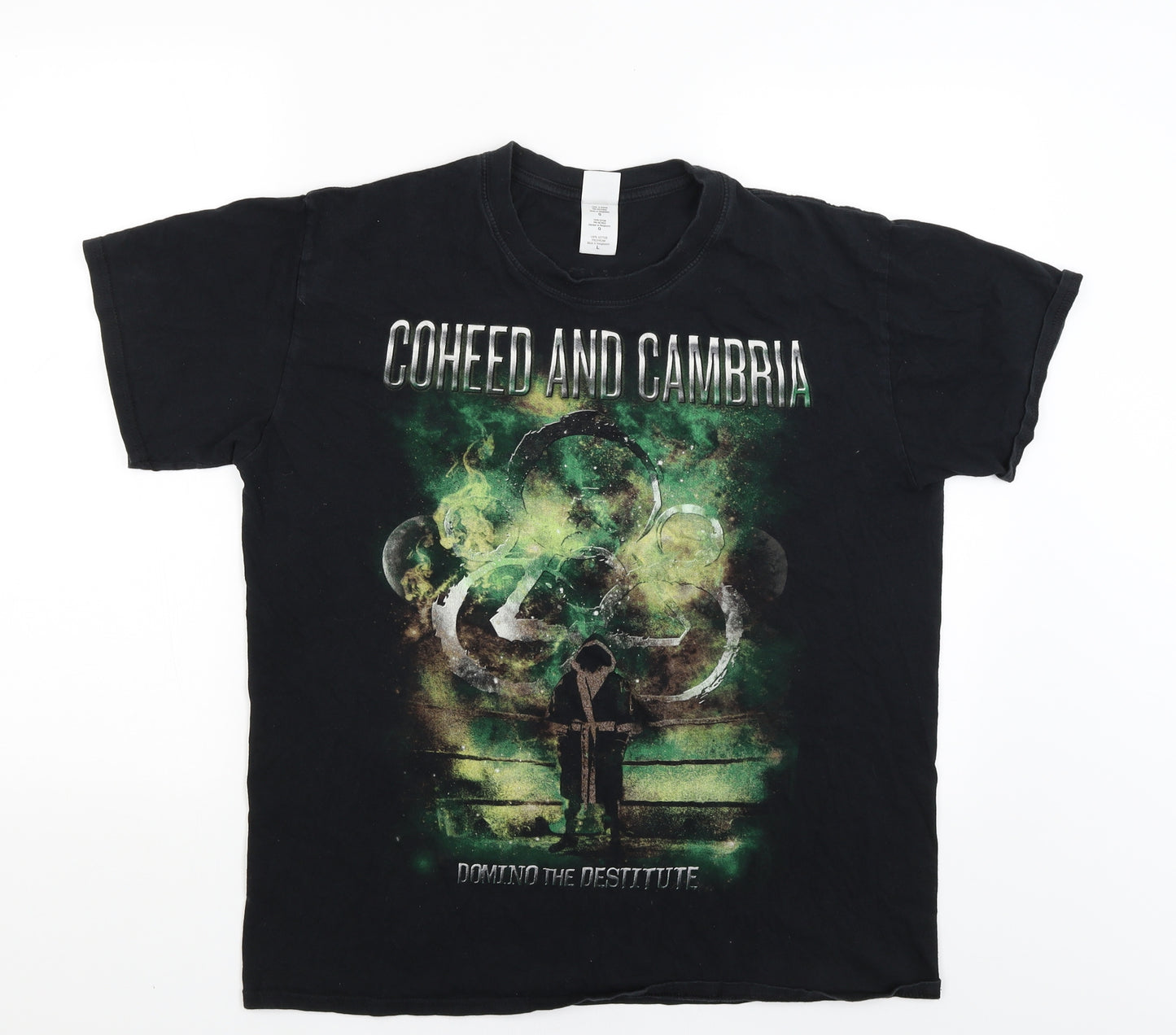 Gildan Mens Black    T-Shirt Size L  - Coheed and Cambria