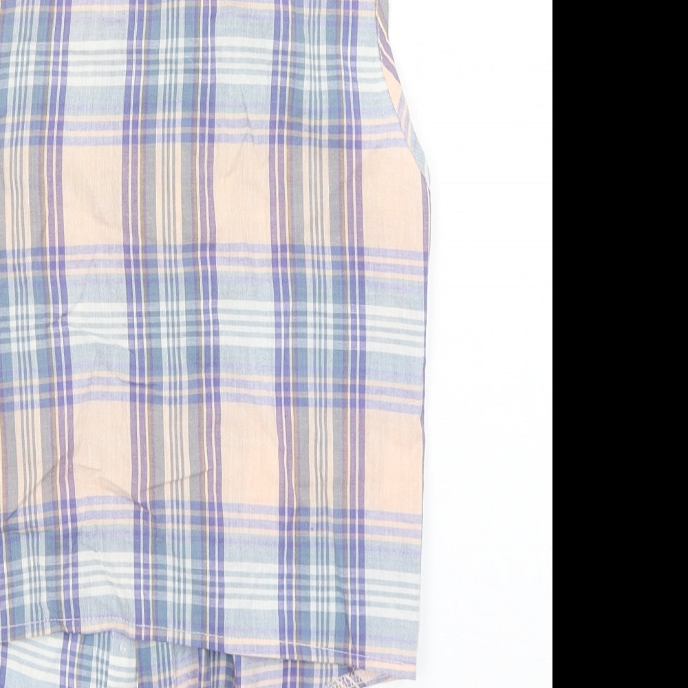 Generation Womens Pink Check  Basic Button-Up Size 12