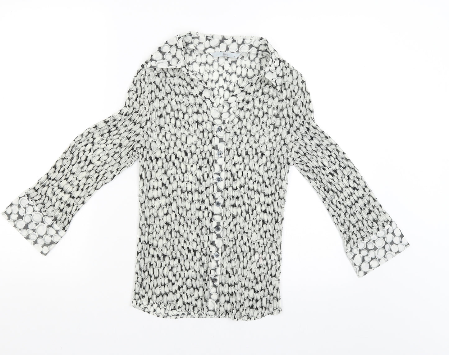 TU Womens White   Basic Blouse Size 10