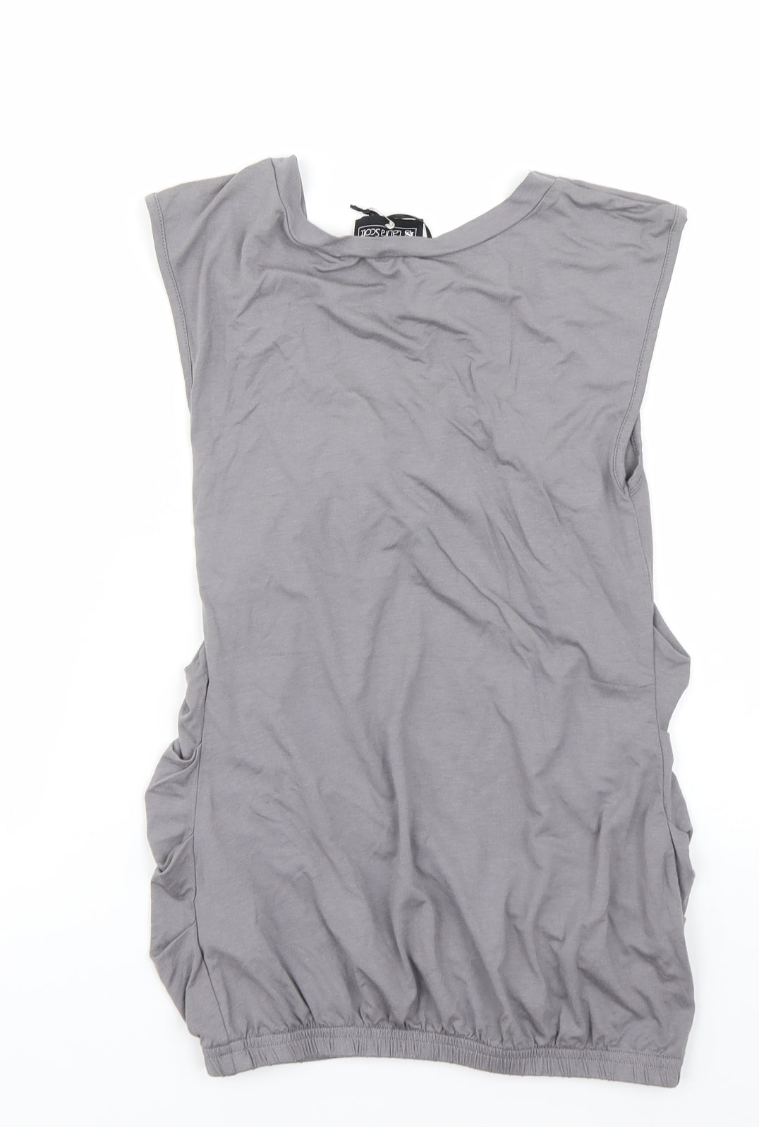Laura Scott Womens Grey   Basic T-Shirt Size 8