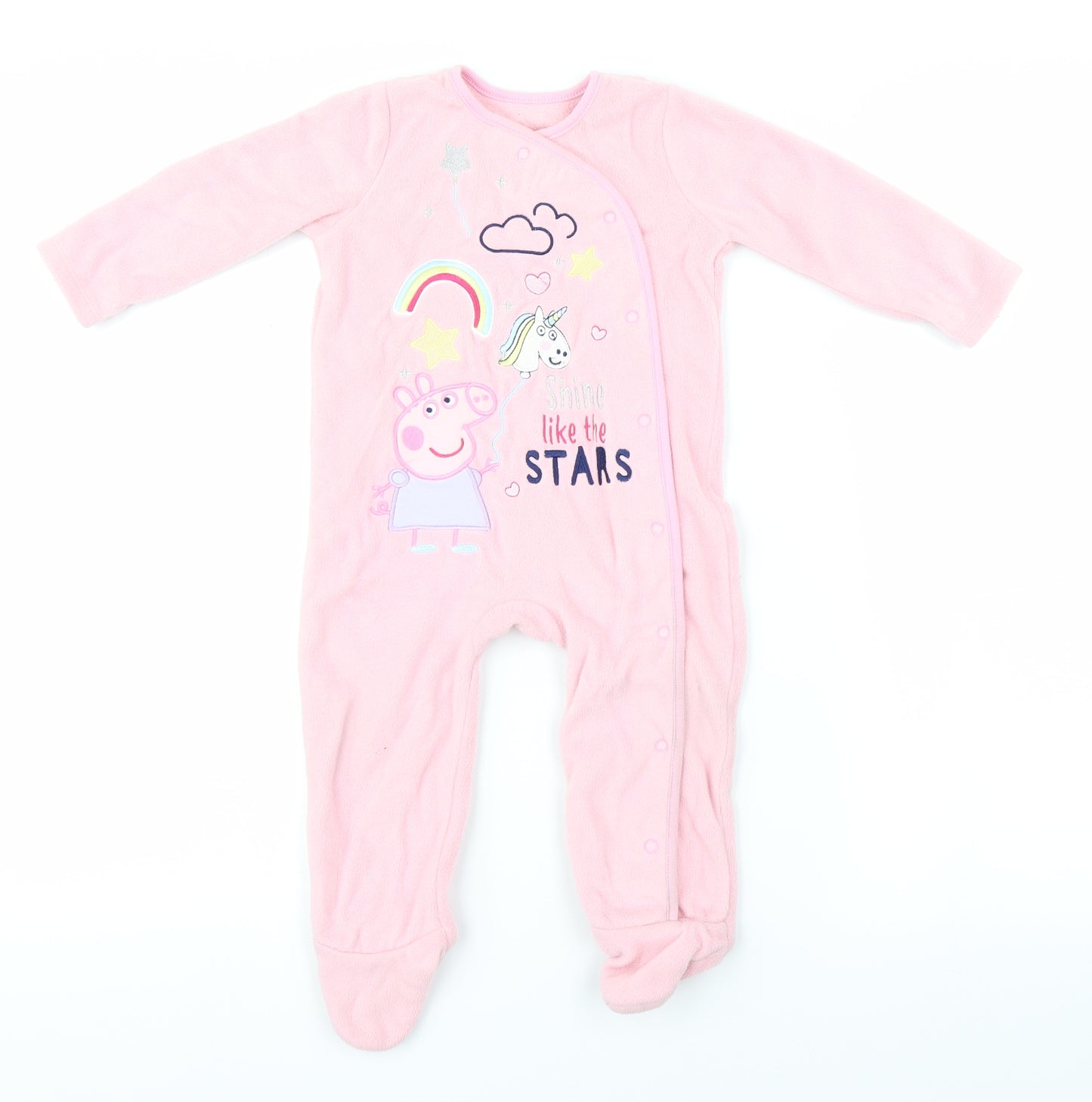 Peppa Pig  Pink Animal Print  Babydoll One Piece Size 9-12 Months  - Peppa Pig