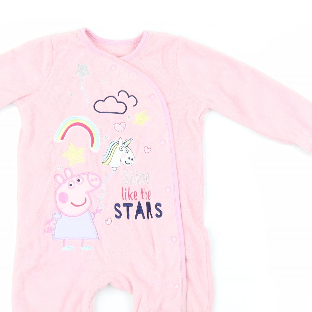 Peppa Pig  Pink Animal Print  Babydoll One Piece Size 9-12 Months  - Peppa Pig