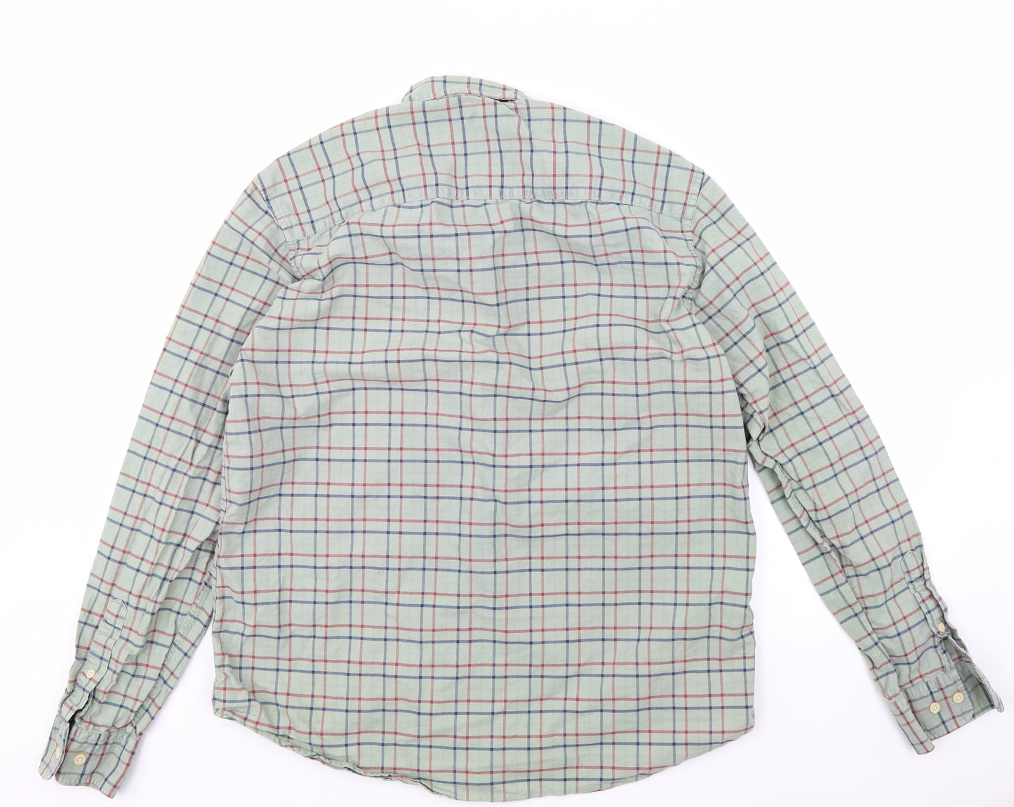 NEXT Mens Green Check   Polo Size L