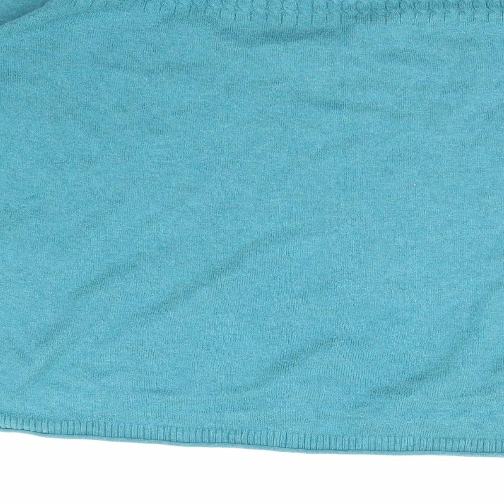 mantary Womens Blue  Knit Pullover Jumper Size 18