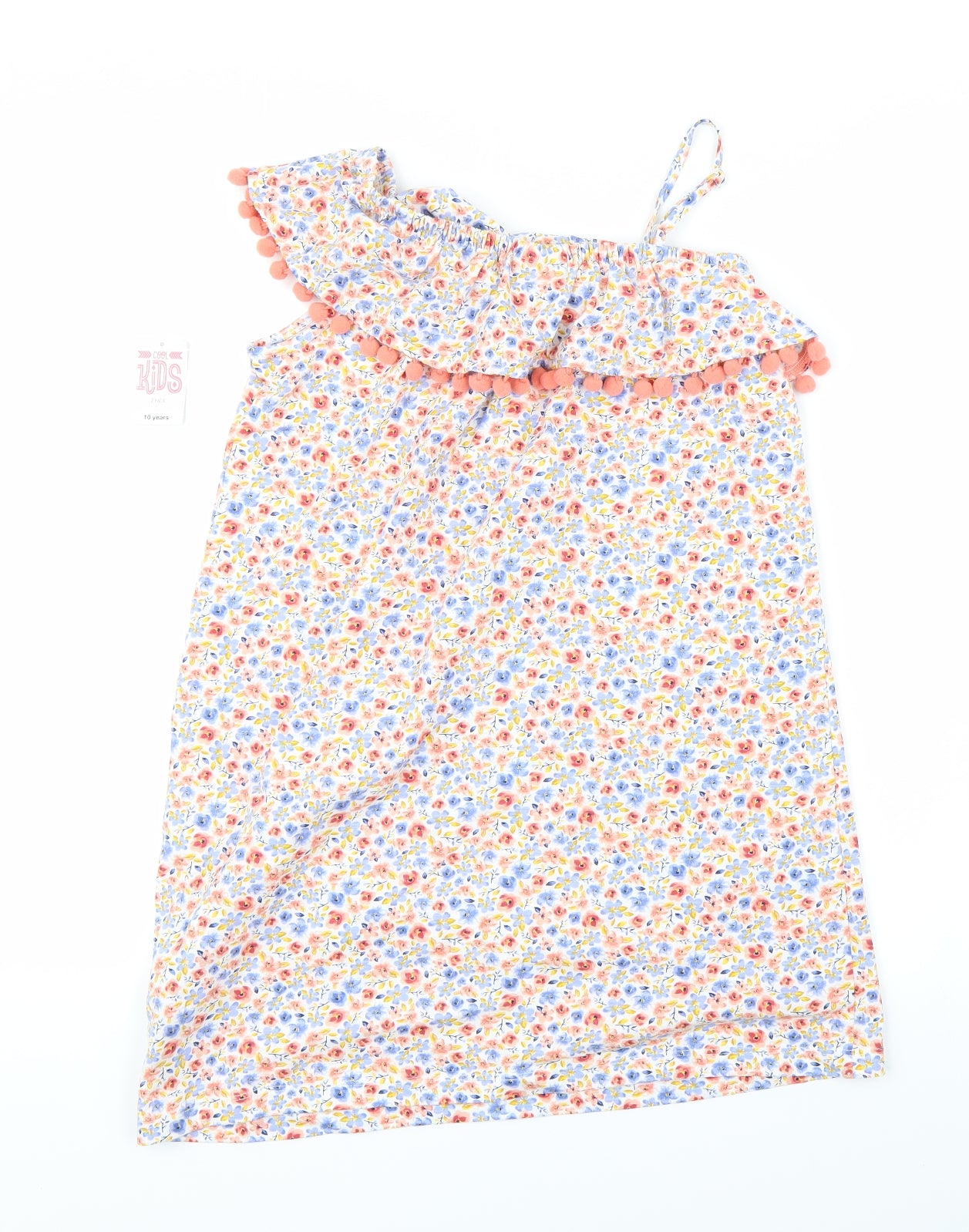 Cool kids Girls White Floral  A-Line  Size 10 Years
