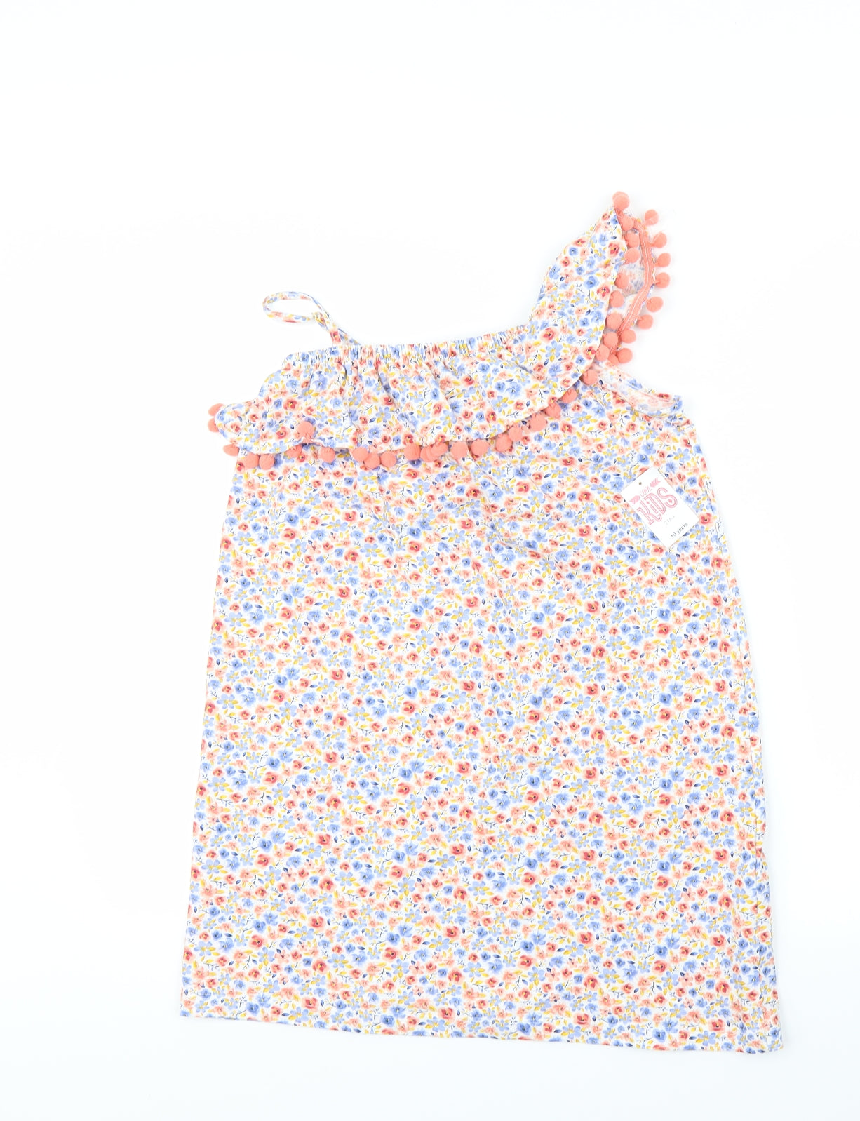 Cool kids Girls White Floral  A-Line  Size 10 Years