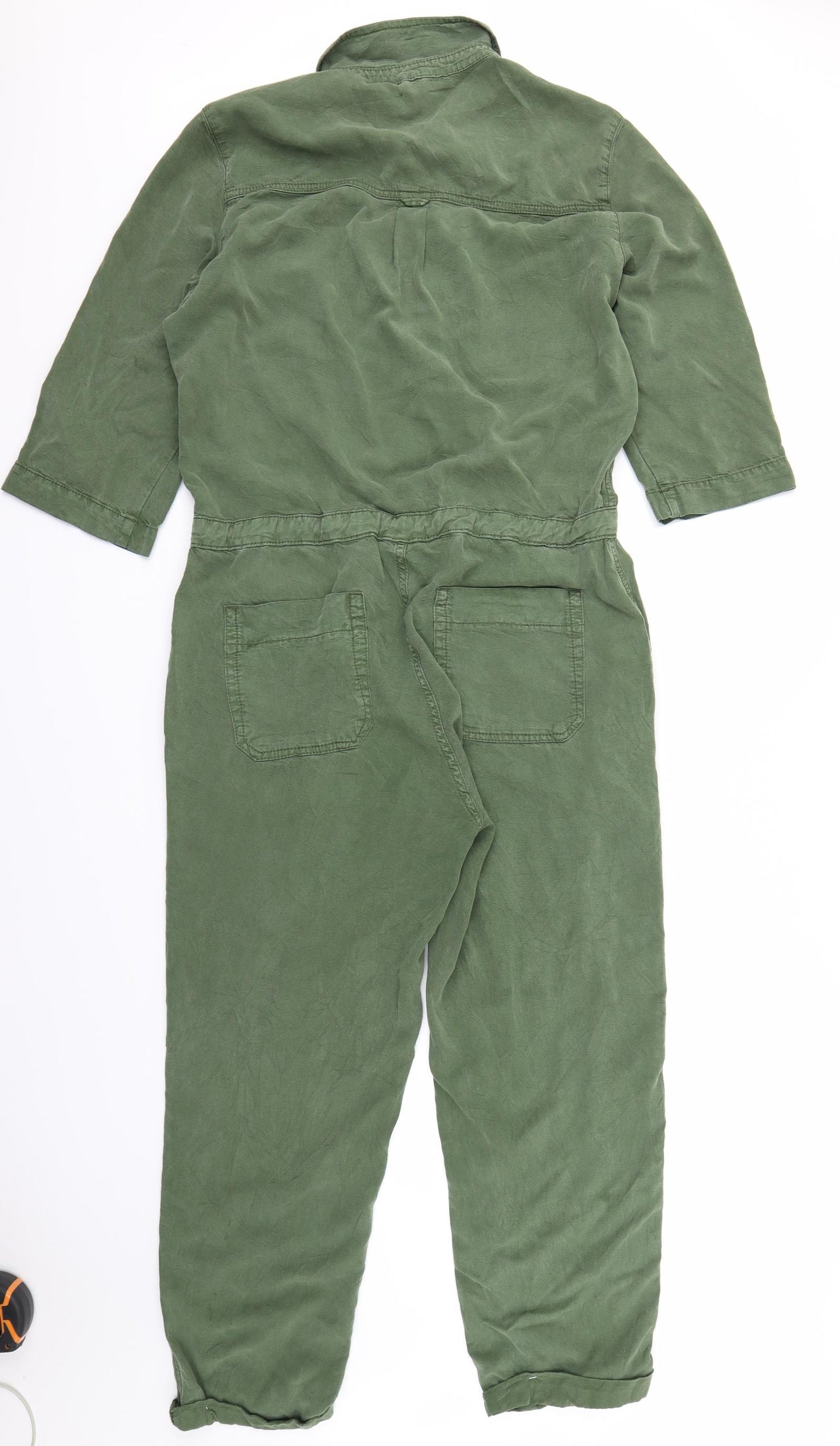 Topshop Womens Green   Bodysuit One-Piece Size 14 L24 in