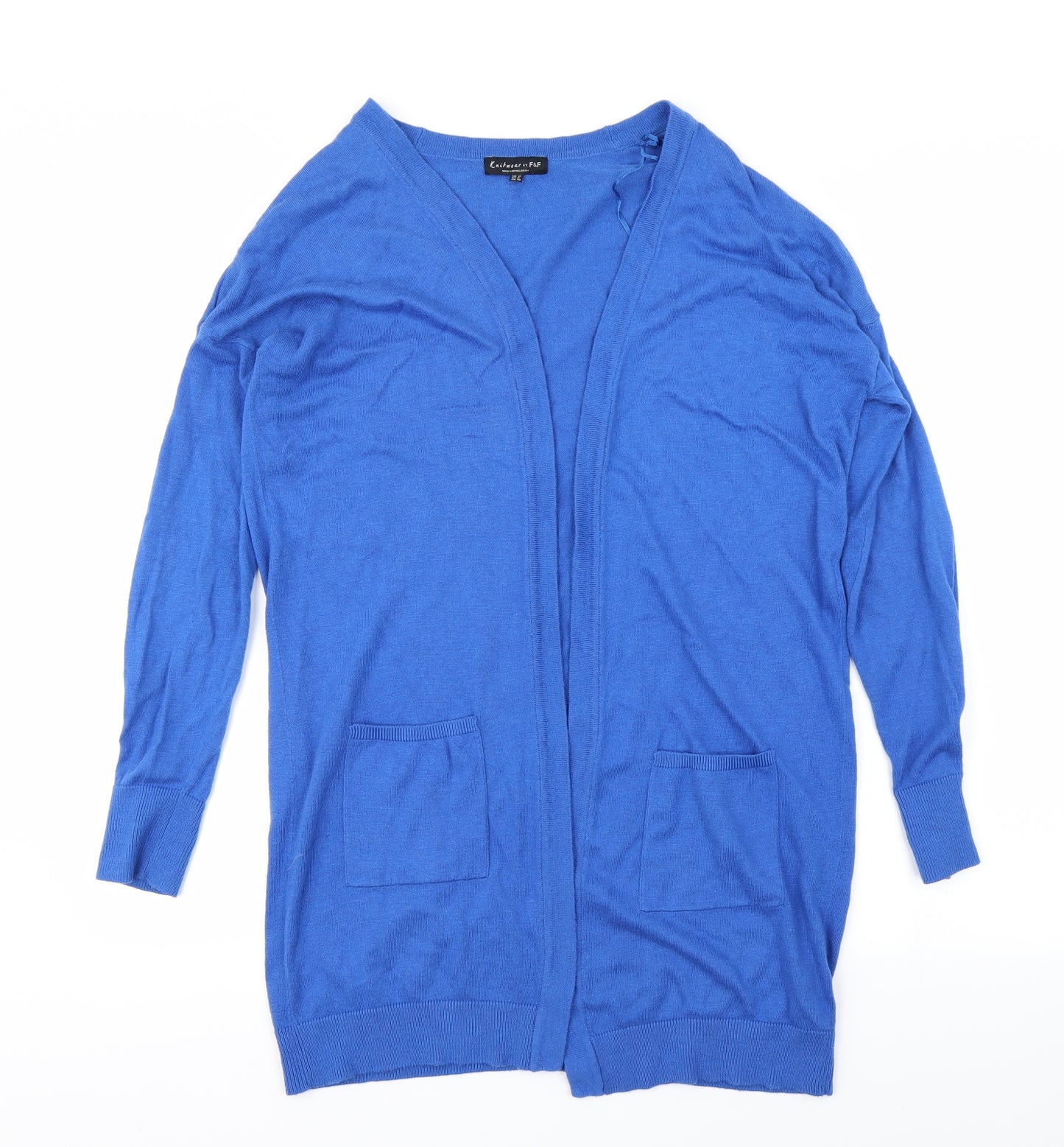 F&F Womens Black  Knit Cardigan Jumper Size 12