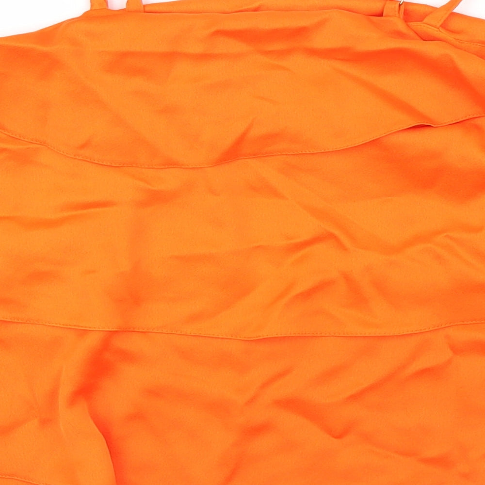 River Island Girls Orange   Cropped Blouse Size 9 Years