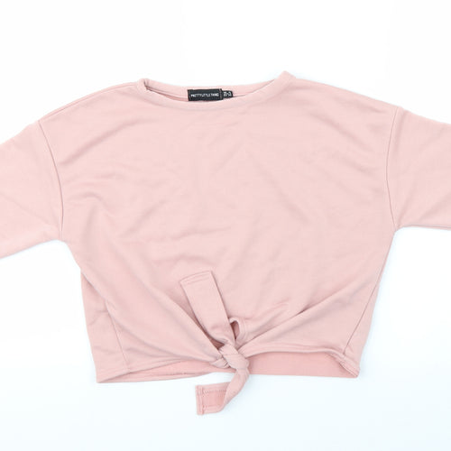PRETTYLITTLETHING Womens Pink   Cropped Blouse Size 10