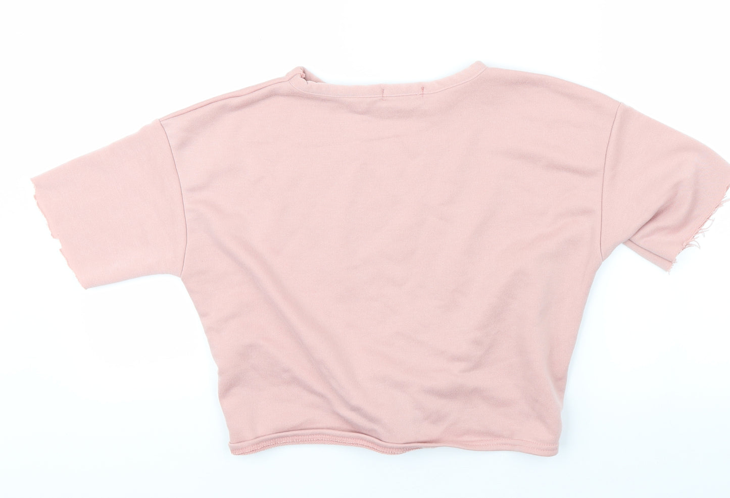 PRETTYLITTLETHING Womens Pink   Cropped Blouse Size 10