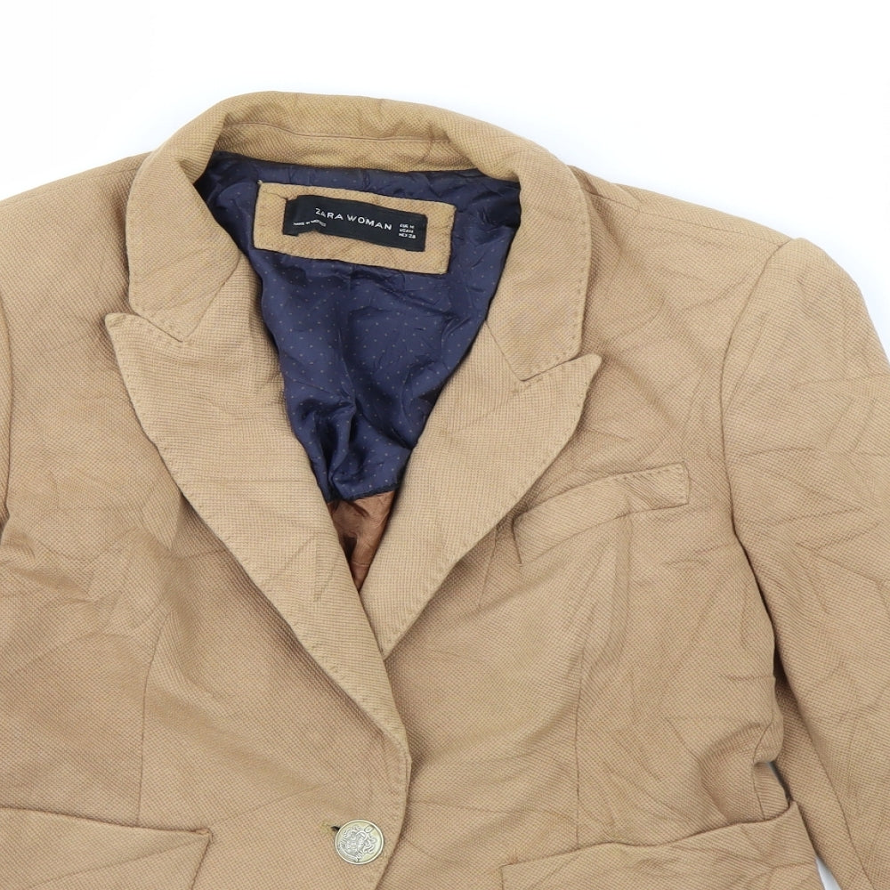 Zara Womens Brown   Jacket Blazer Size M