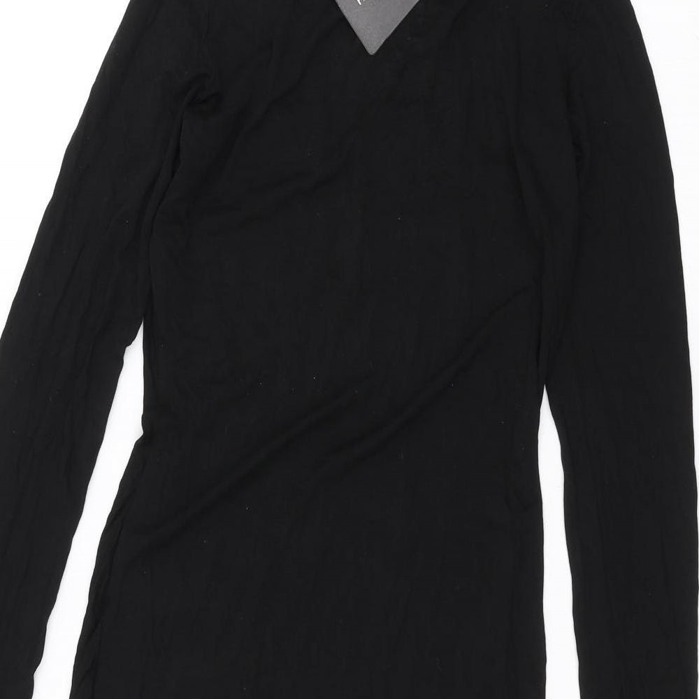 PRETTYLITTLETHING Womens Black   Basic T-Shirt Size 10