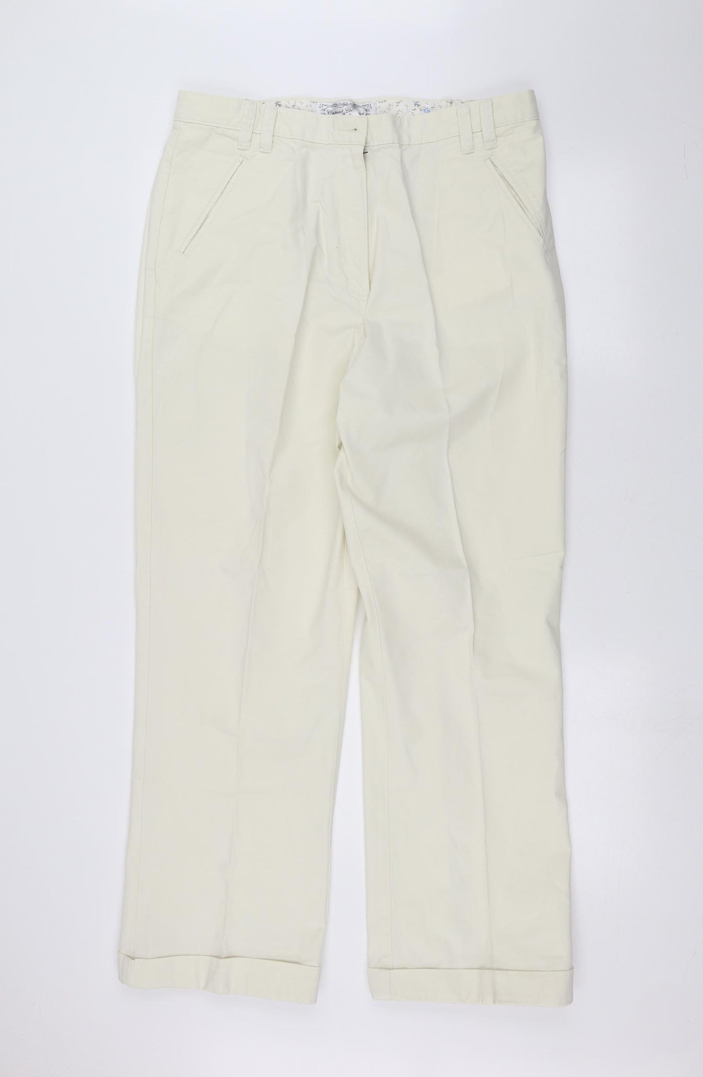 Marks and Spencer Womens White   Straight Jeans Size 18 L29 in