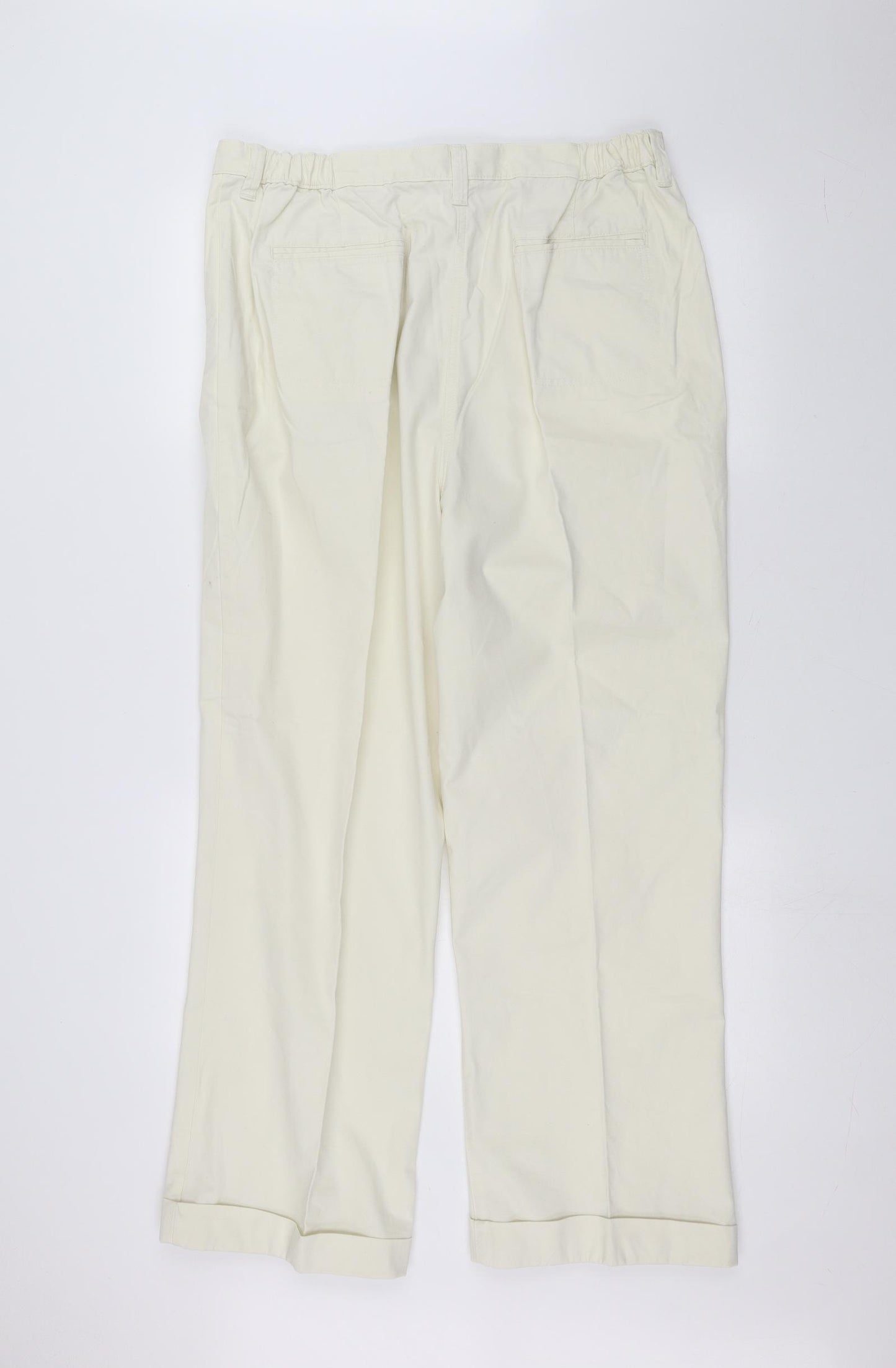 Marks and Spencer Womens White   Straight Jeans Size 18 L29 in