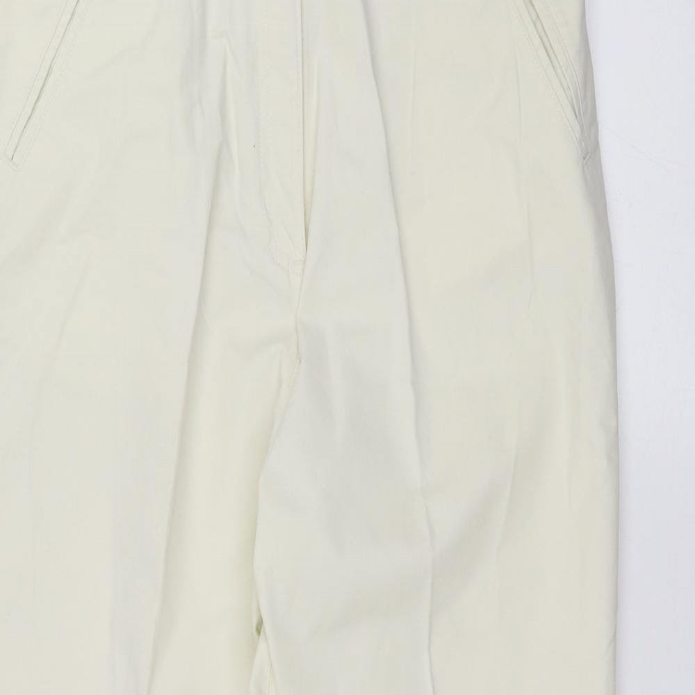 Marks and Spencer Womens White   Straight Jeans Size 18 L29 in