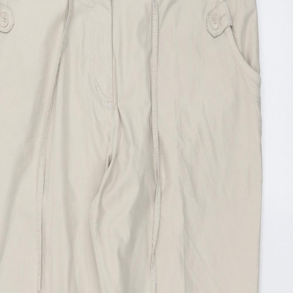 John Lewis Womens White   Trousers  Size 16 L27 in