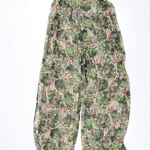 Her mankin Womens Green Floral  Trousers  Size M L30 in