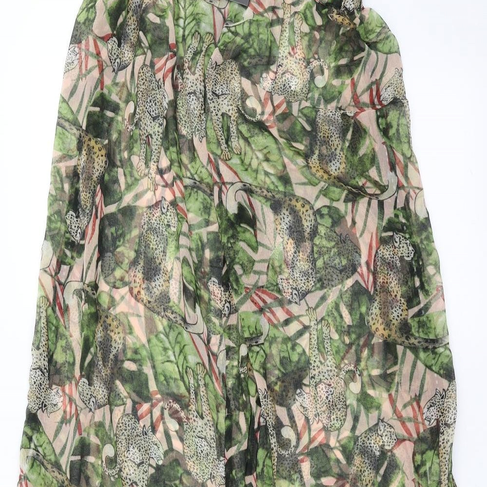 Her mankin Womens Green Floral  Trousers  Size M L30 in