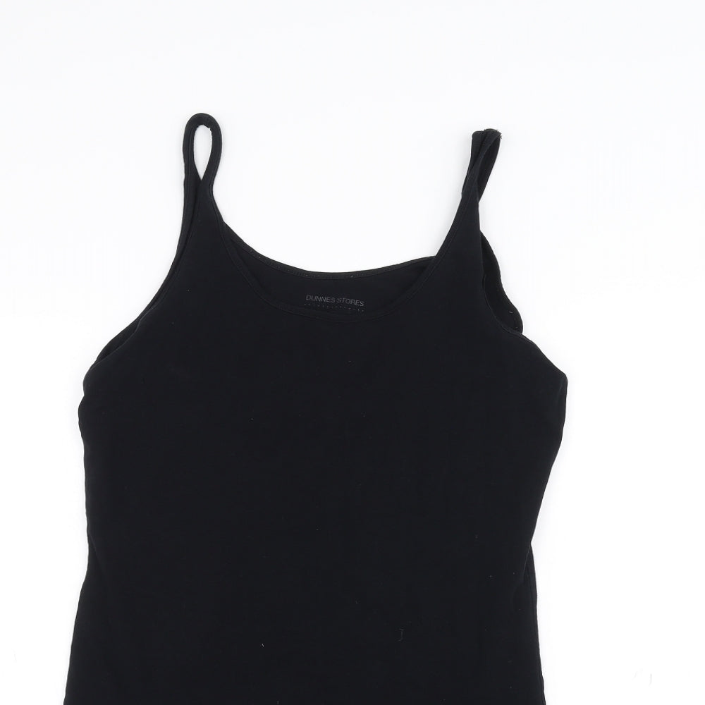 DUNNIES Womens Black   Basic Tank Size 12