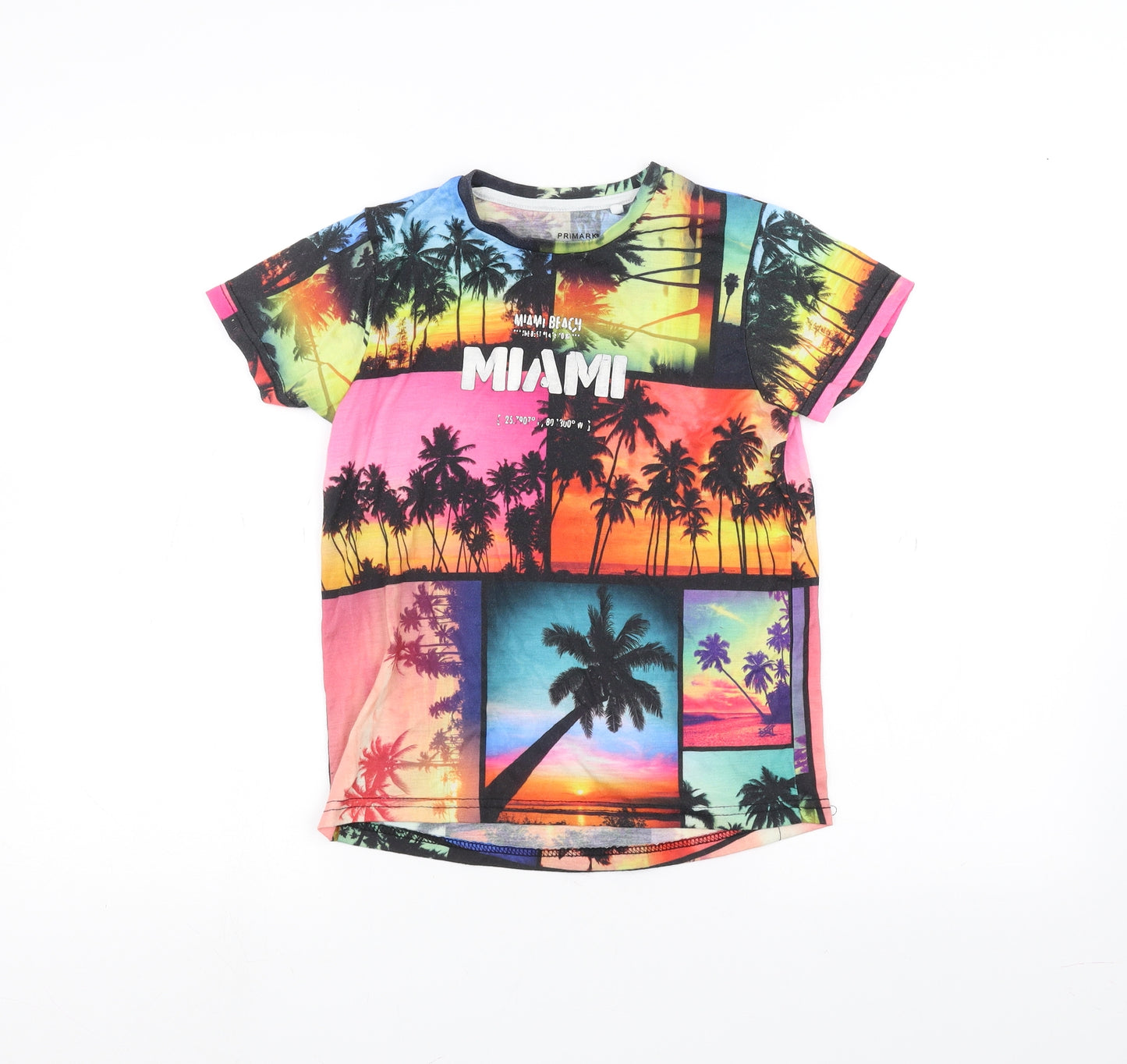 Primark Boys Multicoloured   Basic T-Shirt Size 9-10 Years