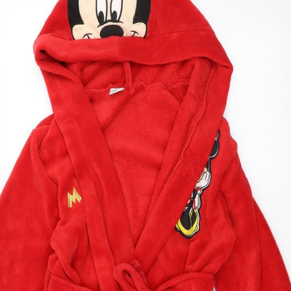 Disney Girls Red Solid  Cami Robe Size 10-11 Years  - Disney