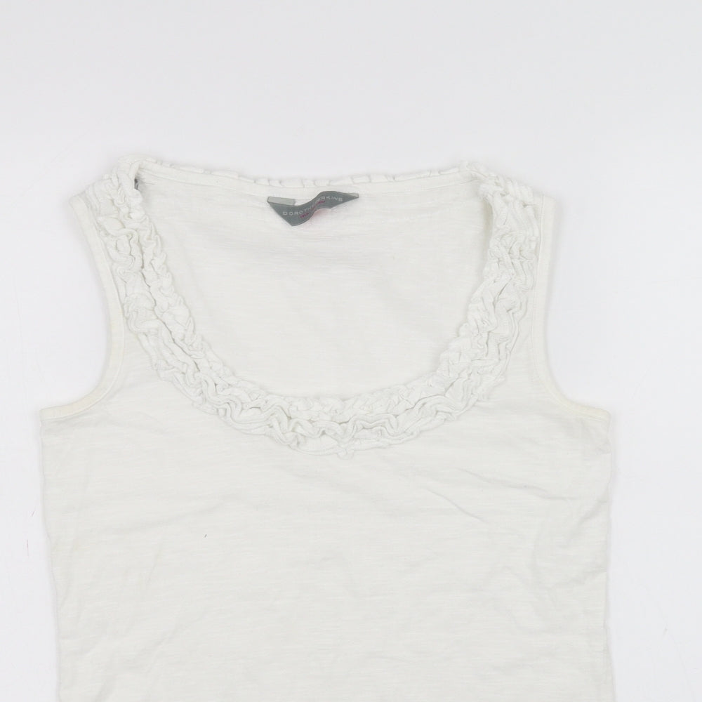 Dorothy Perkins Womens White   Basic T-Shirt Size 10