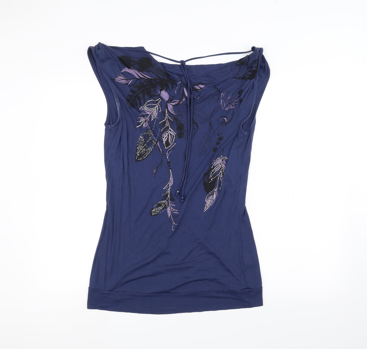 Oasis Womens Blue   Basic T-Shirt Size 14