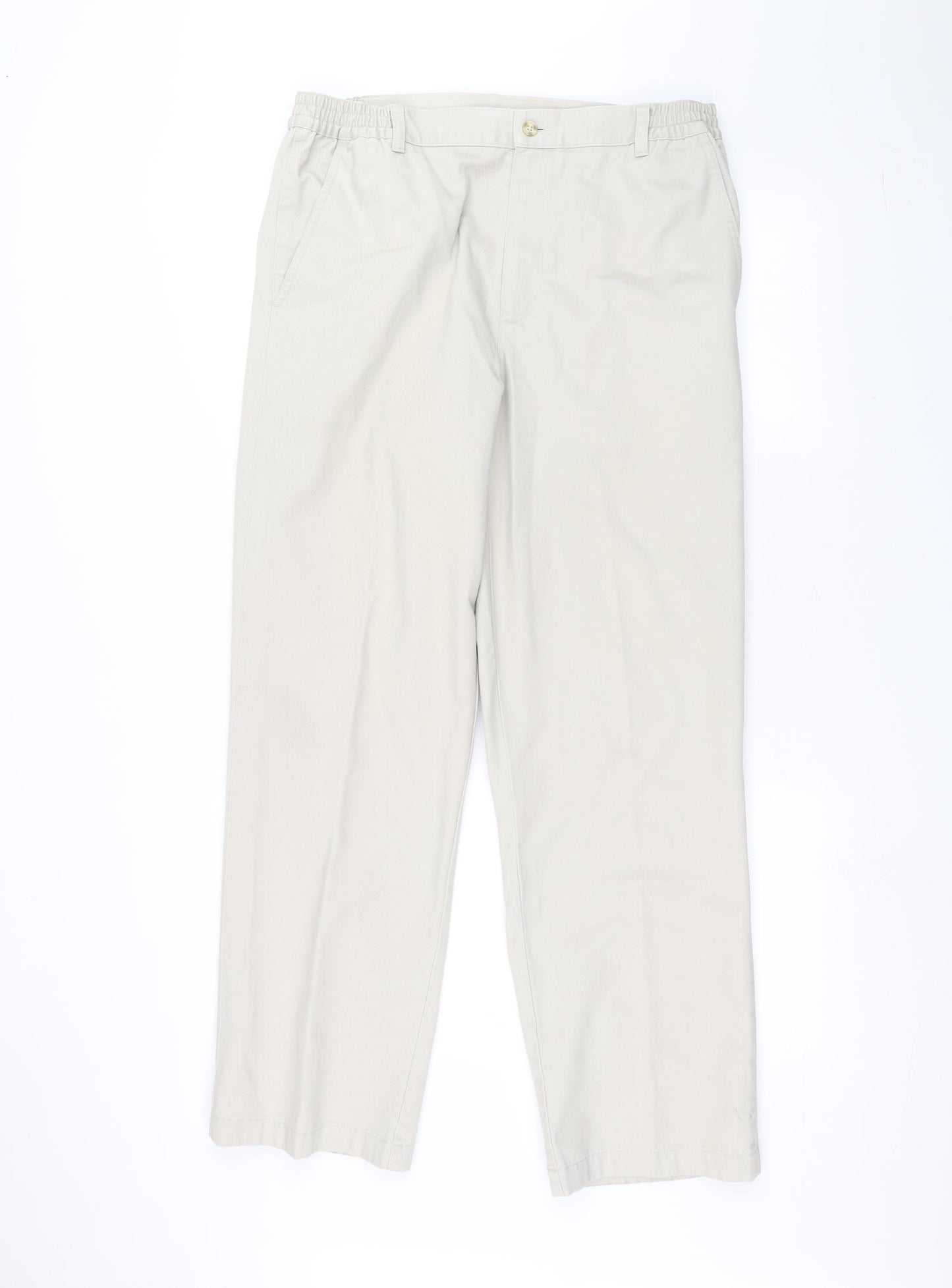 debinhams Mens White   Trousers  Size 34 in L30 in