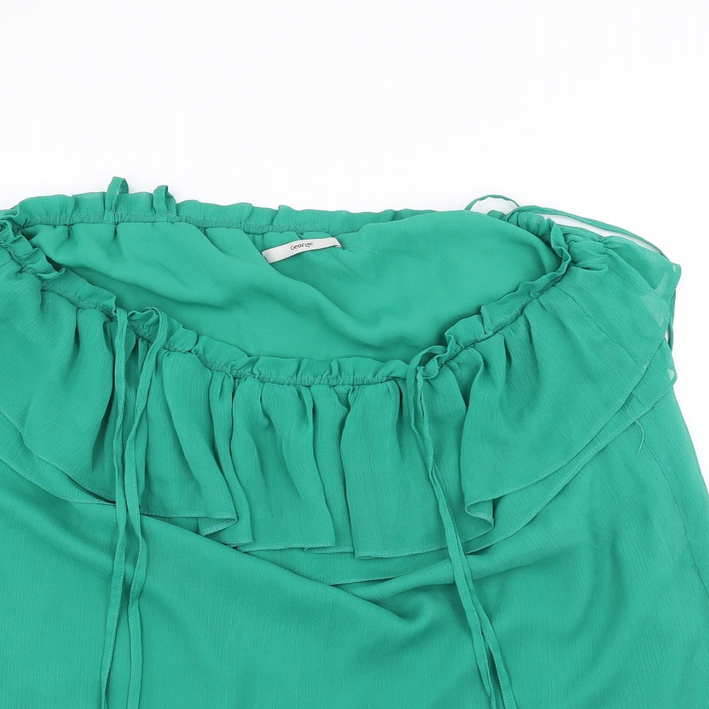 George Womens Green   Basic Blouse Size 16