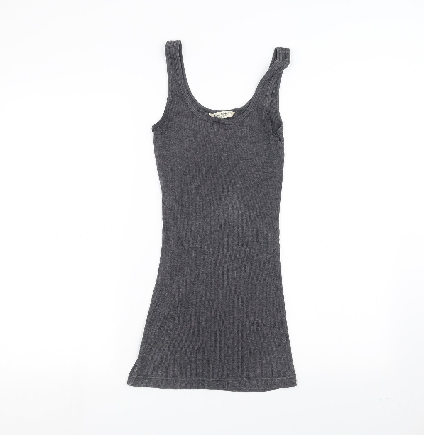 Miss Selfridge Womens Grey   Basic T-Shirt Size 6