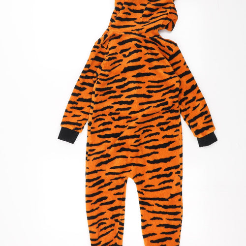 Animal Crazy Boys Orange Animal Print   One Piece Size 3-4 Years  - Tiger