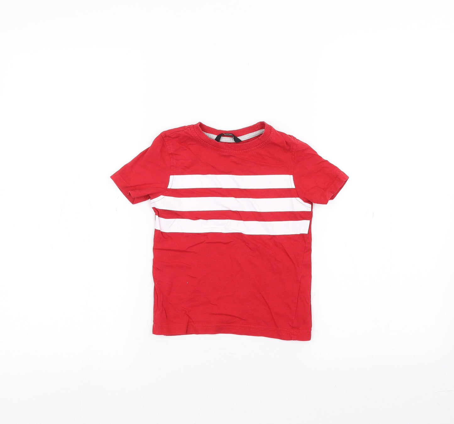 George Boys Red   Basic T-Shirt Size 2-3 Years