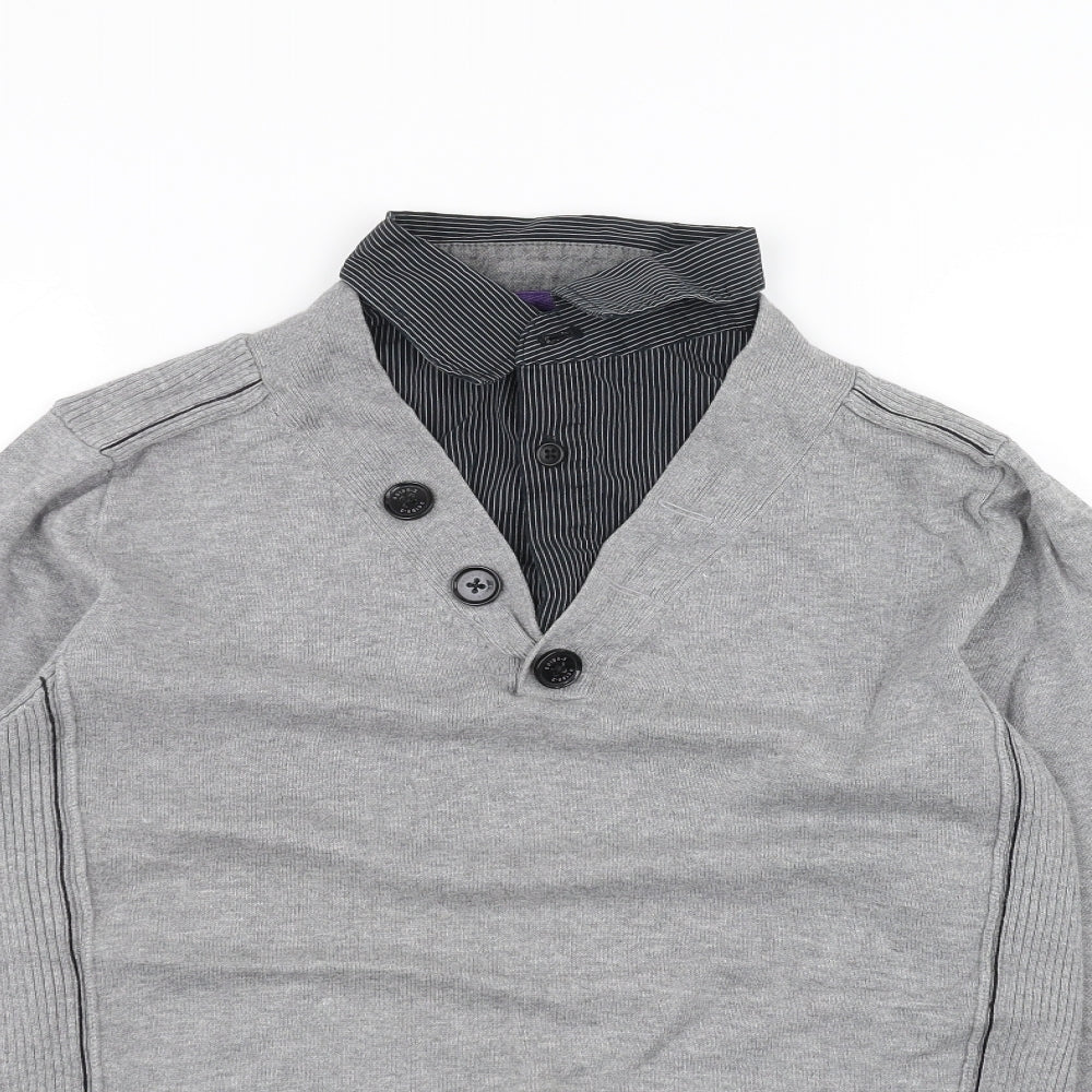 NEXT Mens Grey   Pullover Jumper Size S