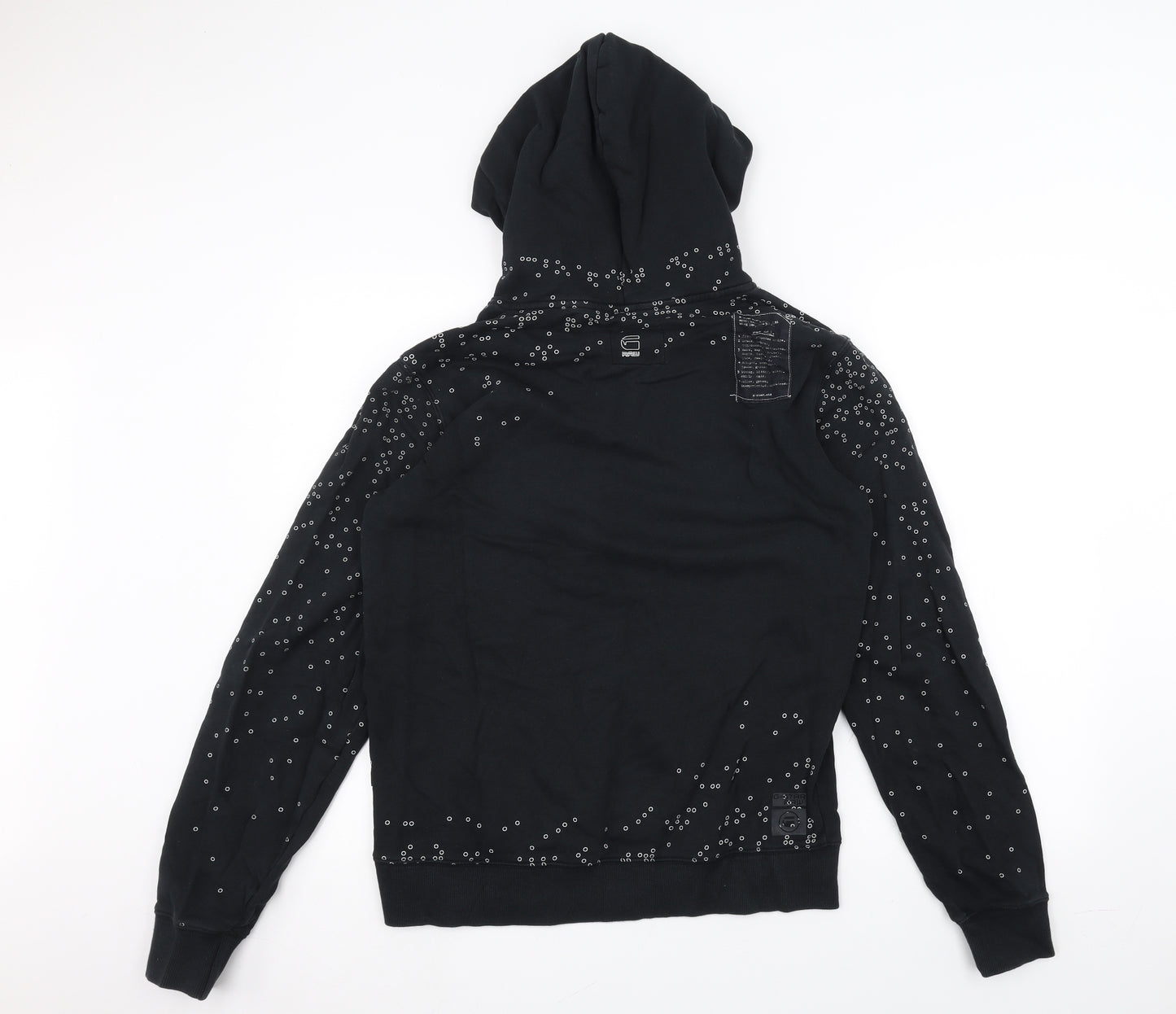 GSTAR Mens Black   Pullover Hoodie Size M