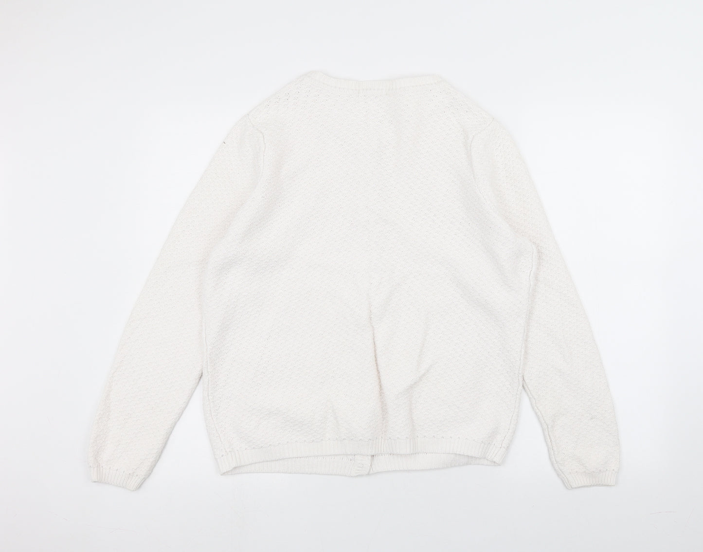 TU Womens White   Cardigan Jumper Size 18