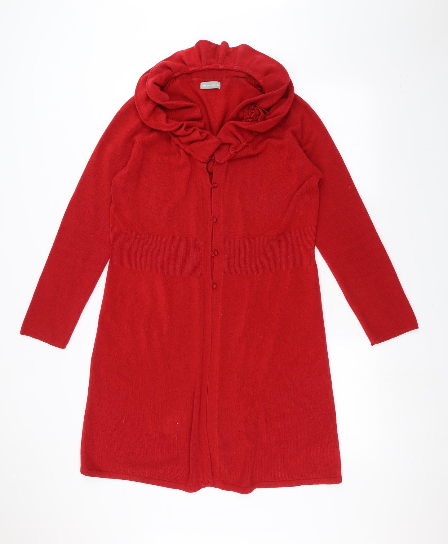 Per Una Womens Red   Jacket Coatigan Size 16