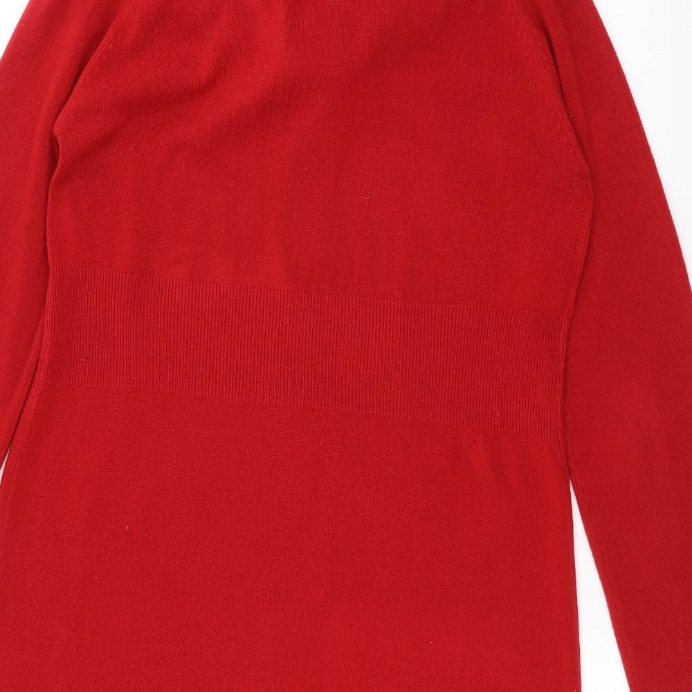 Per Una Womens Red   Jacket Coatigan Size 16