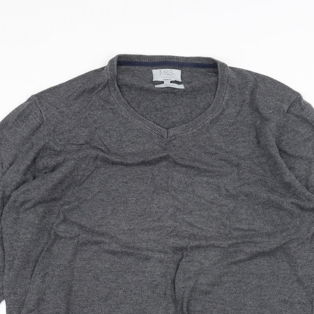 Marks and Spencer Mens Grey   Pullover Jumper Size M