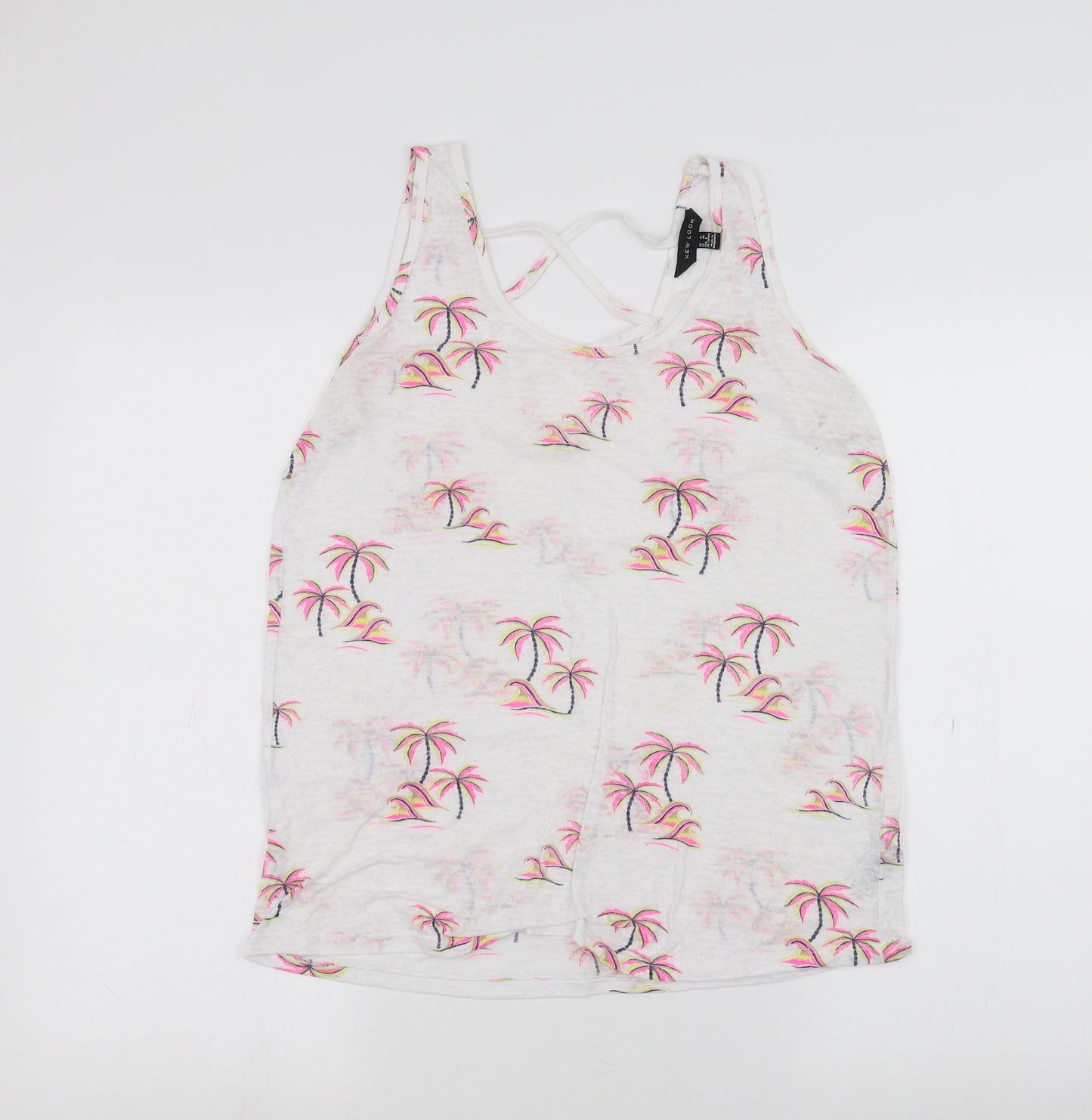 New Look Womens White   Basic Tank Size 12