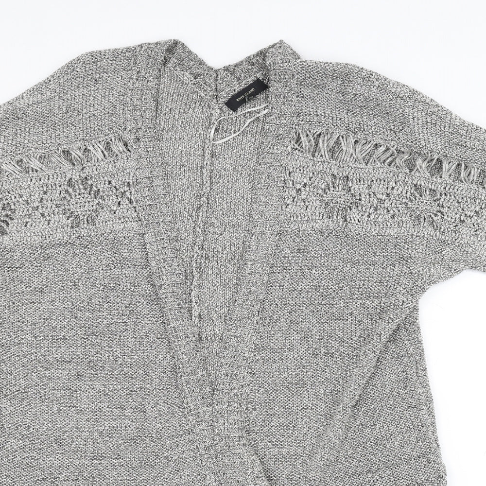 River Island Womens Grey   Jacket Coatigan Size 12