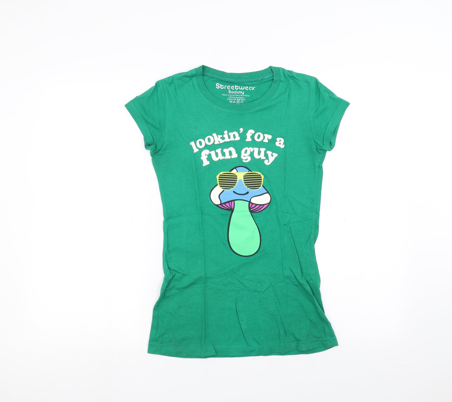 streetwear society Womens Green   Basic T-Shirt Size M