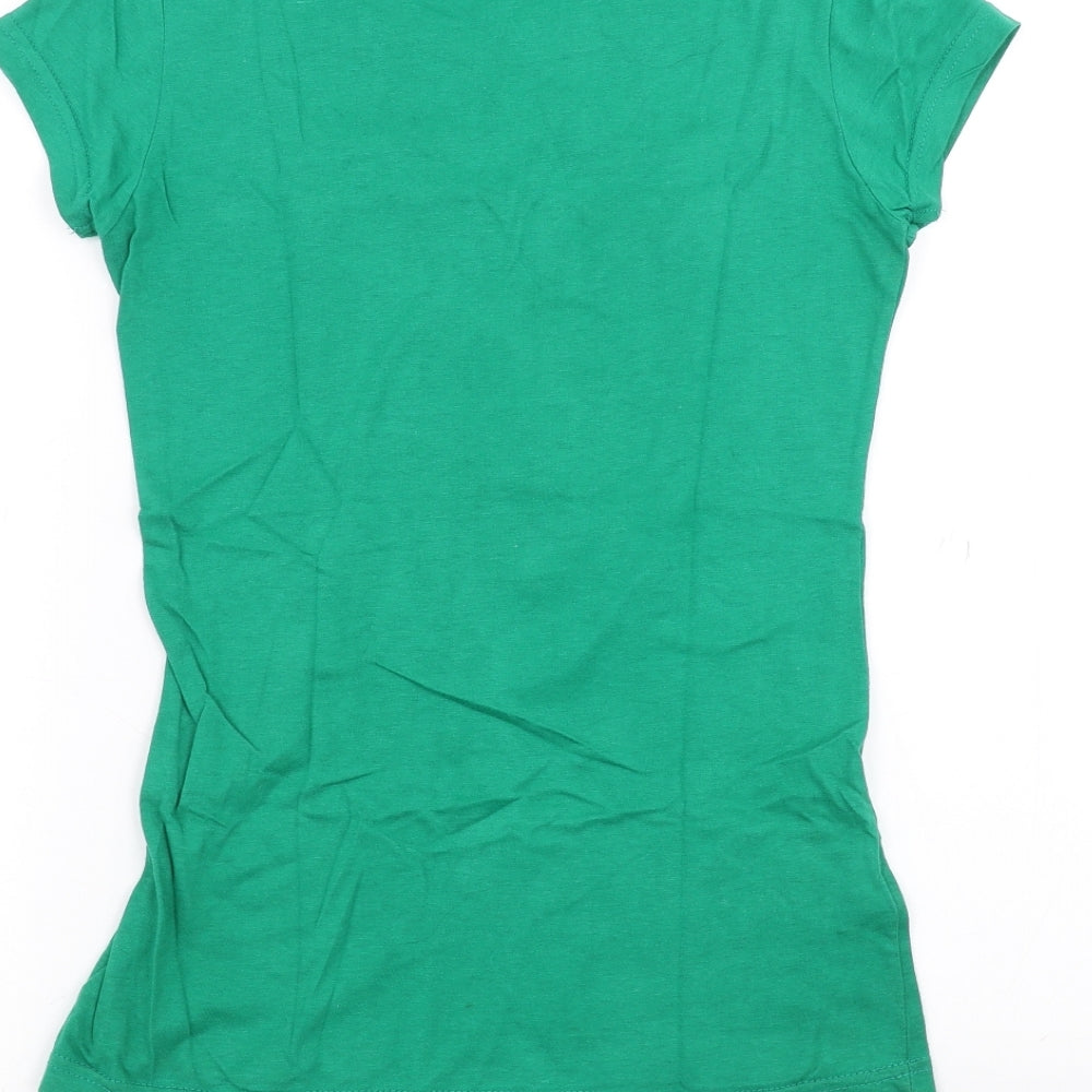 streetwear society Womens Green   Basic T-Shirt Size M