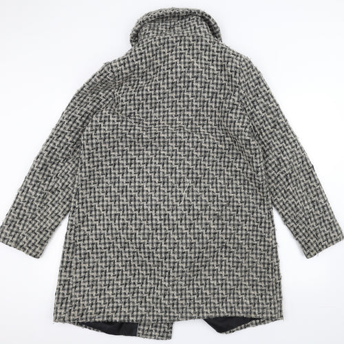 debinhams Womens Grey   Pea Coat Coat Size L