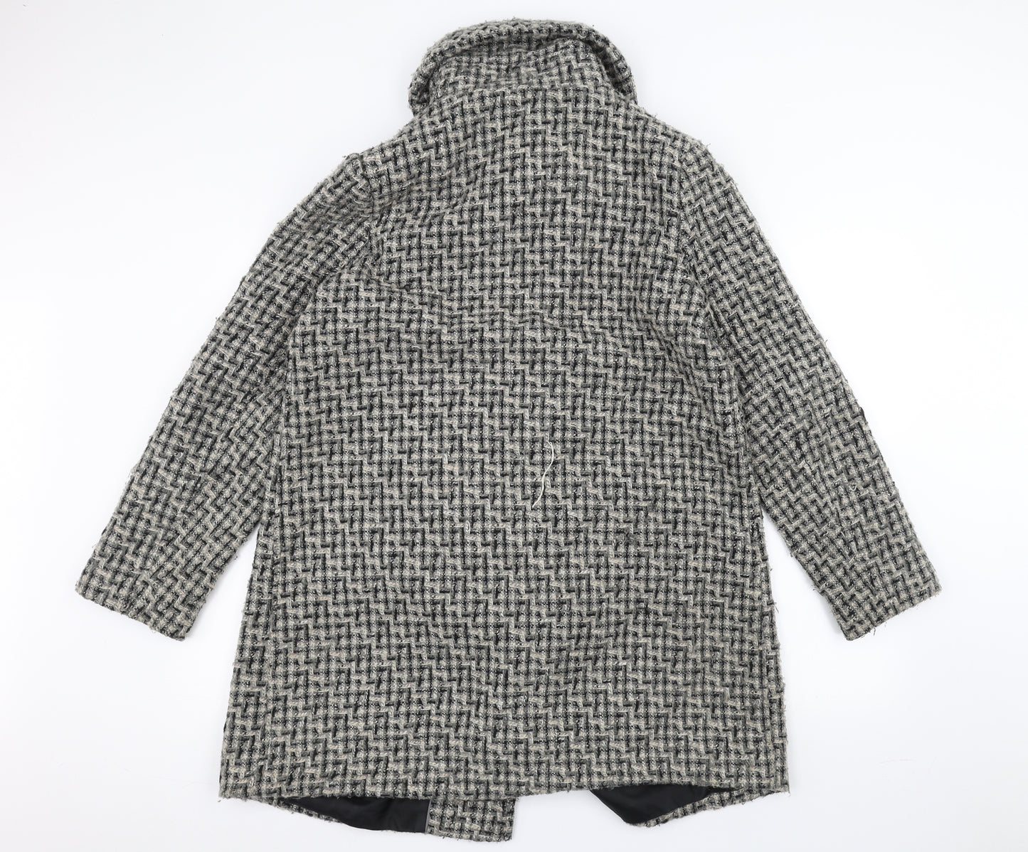 debinhams Womens Grey   Pea Coat Coat Size L