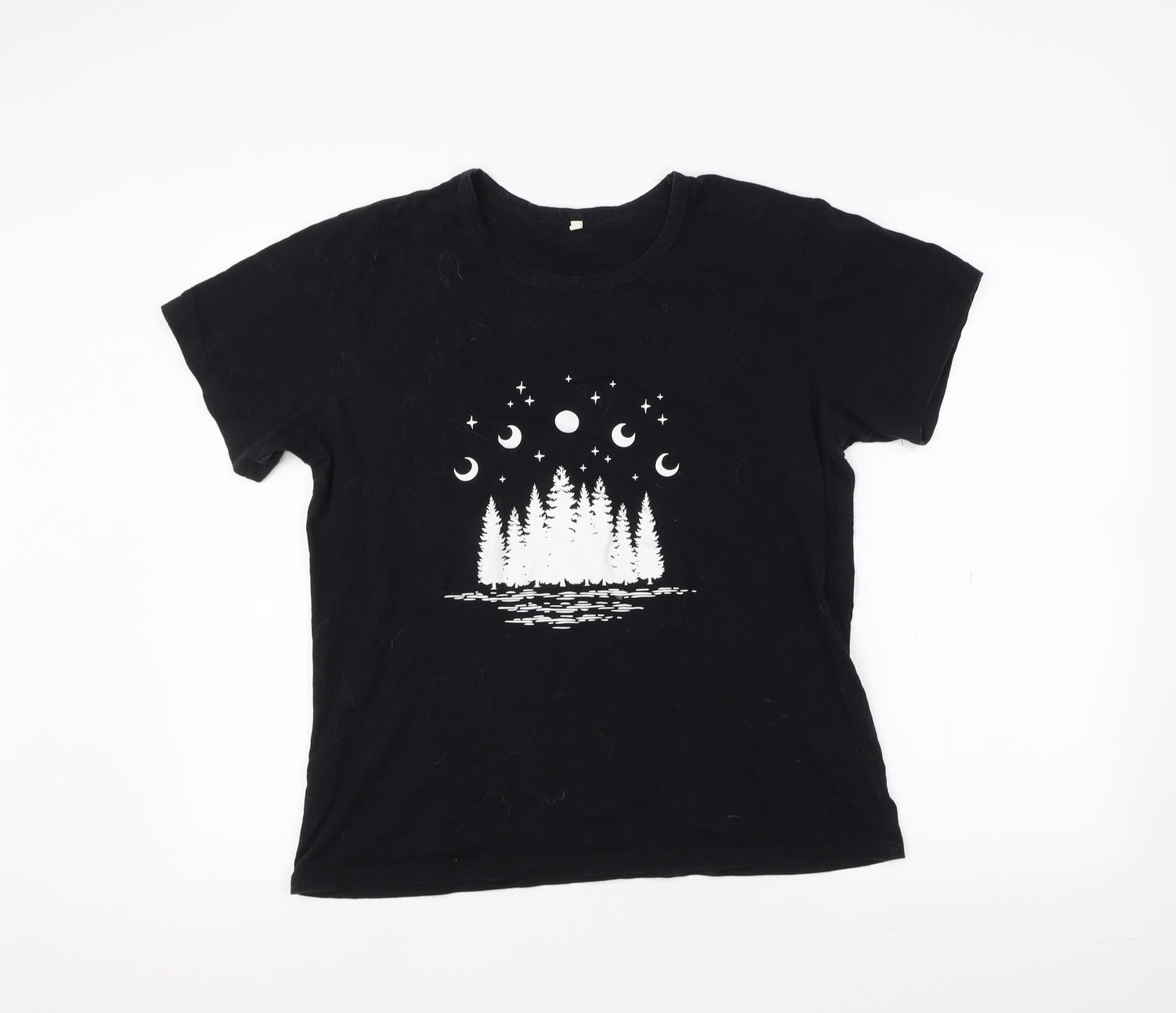 Preworn Mens Black    T-Shirt Size XL