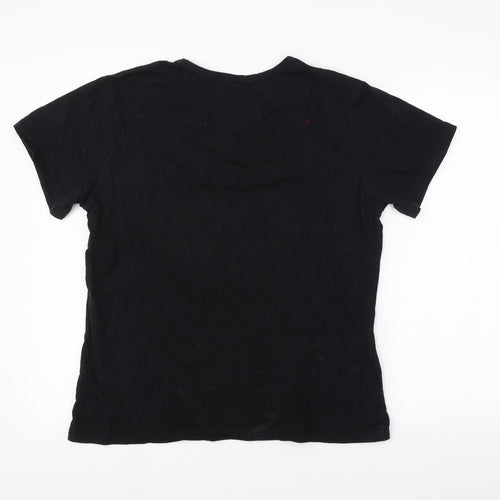 Preworn Mens Black    T-Shirt Size XL