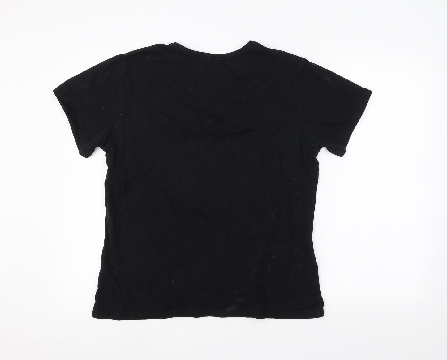 Preworn Mens Black    T-Shirt Size XL